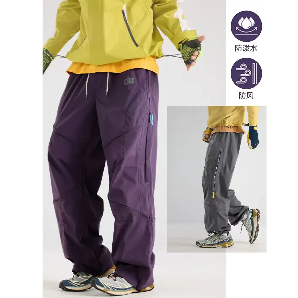 MIN SAN JIN美式工装裤速干防泼水机能侧开拉链裤FL-K37229CSS