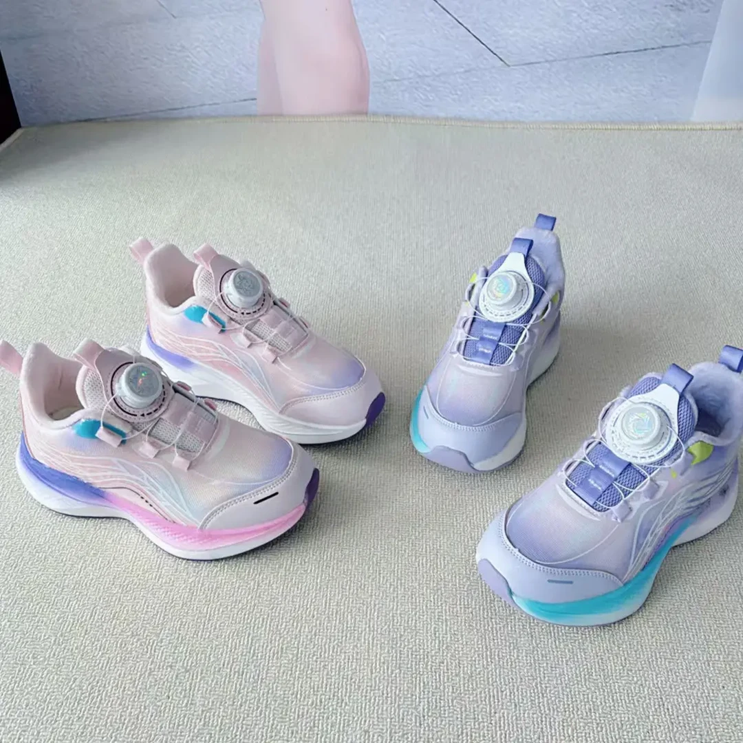 蓝猫童鞋2025冬季新款加绒二棉儿童鞋女童小学生运动鞋防滑正品