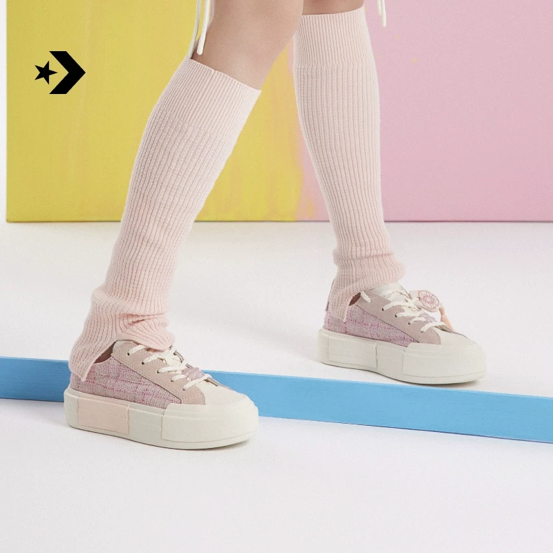 【UU鞋】匡威悠游AllStar女桃花休闲滑板鞋粉色CONVERSE A13854C