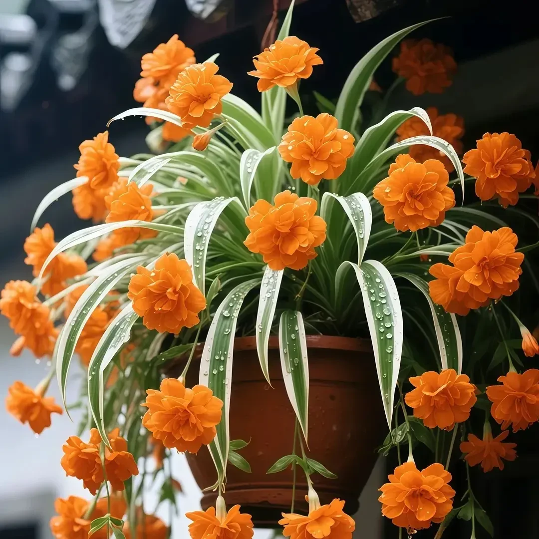 驱蚊草金边大花香水吊兰四季开花新手好养耐寒耐热花卉绿植盆栽
