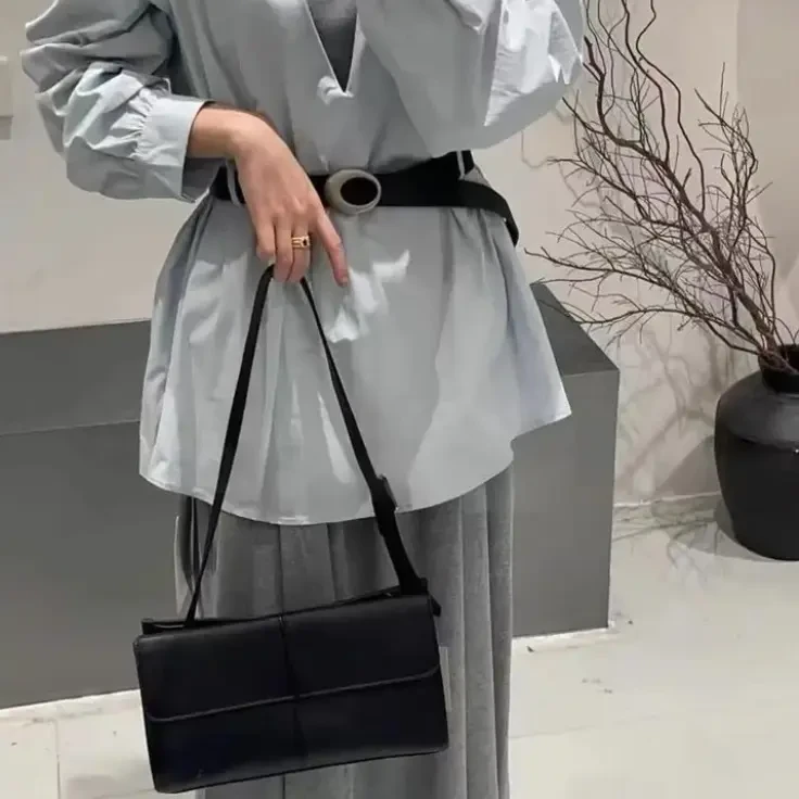 图片款清版套装衬衫加吊带加腰带6328