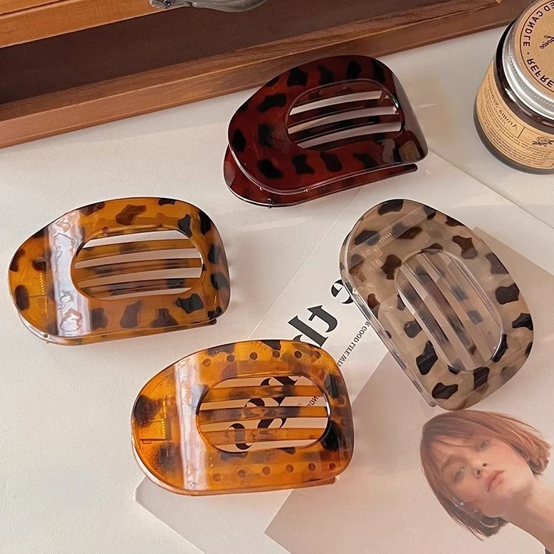 复古高颜值弧形盘发发夹后脑勺气质发卡半扎发抓夹女2025新款发饰