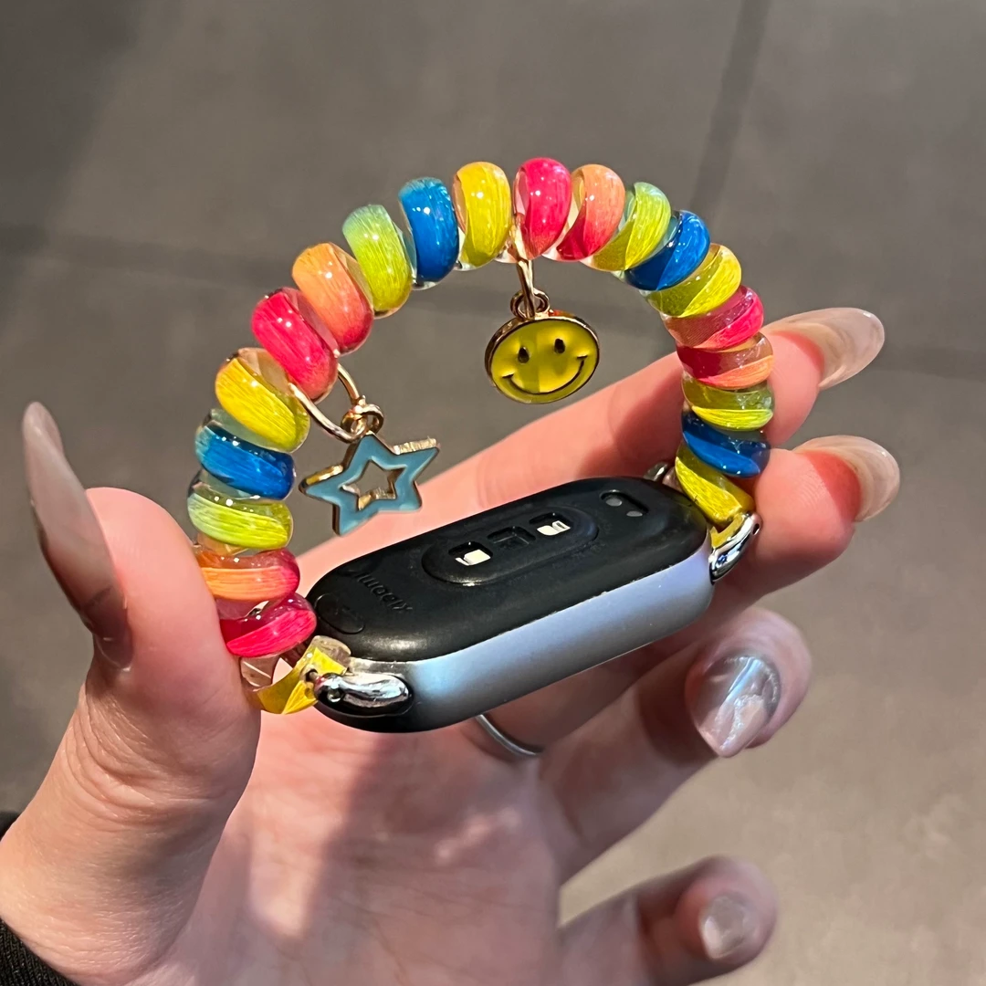 电话线发圈适用小米手环10表带专用9新款女陶瓷版8NFC7/6/5/4/3代