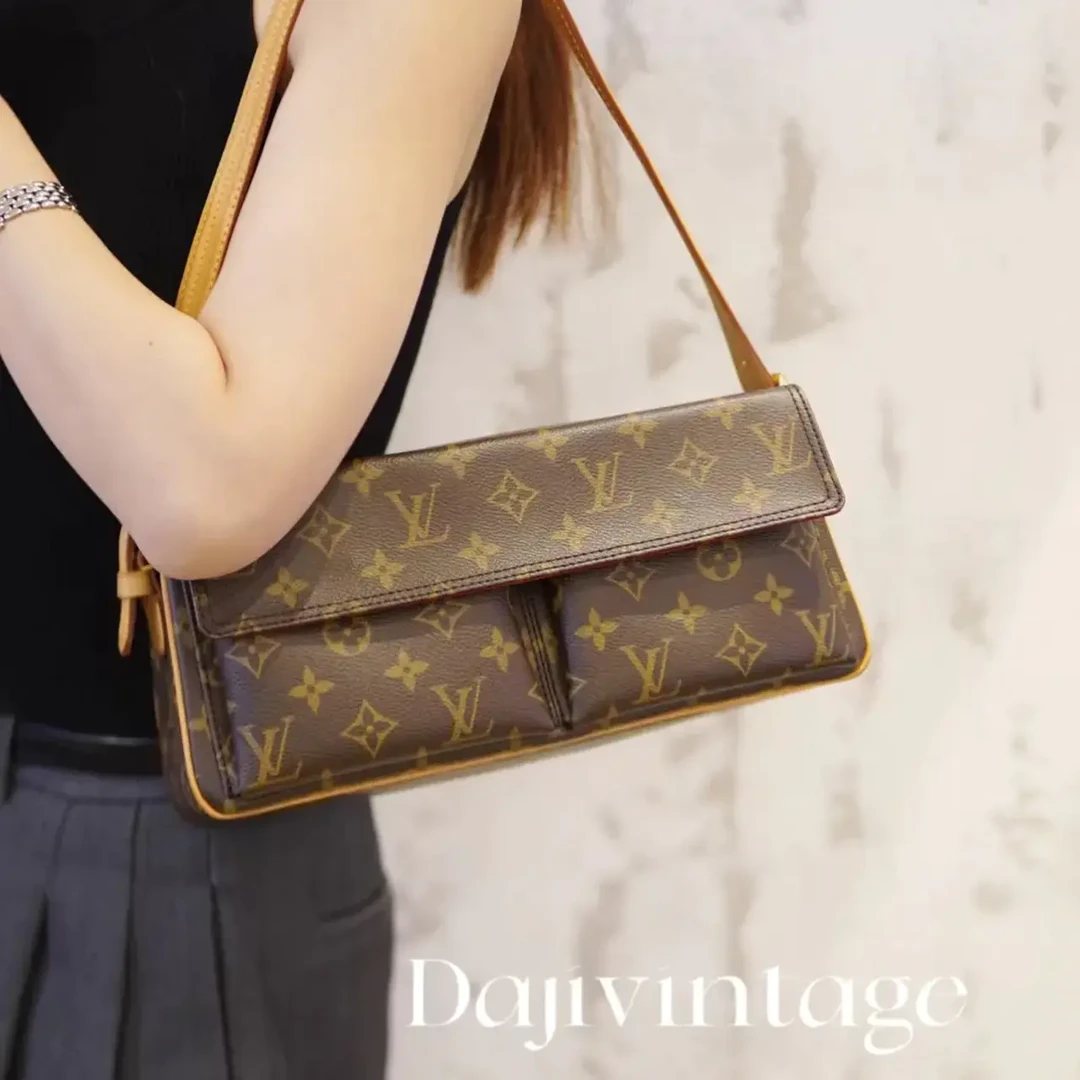 95新 LouisVuitton/路易威登 lv路易威登老花小骆驼单肩包