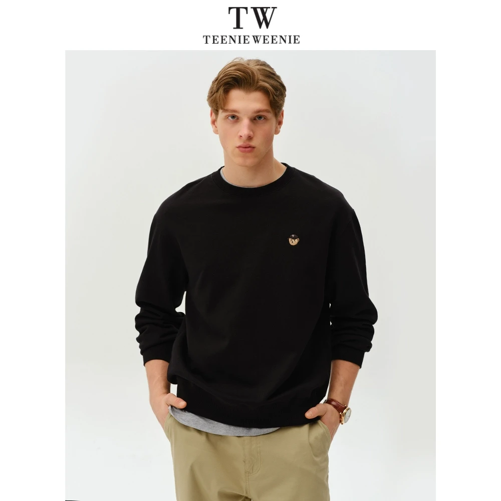 TeenieWeenie小熊男女同款卫衣新款圆领简约休闲上衣TNMA25E603S