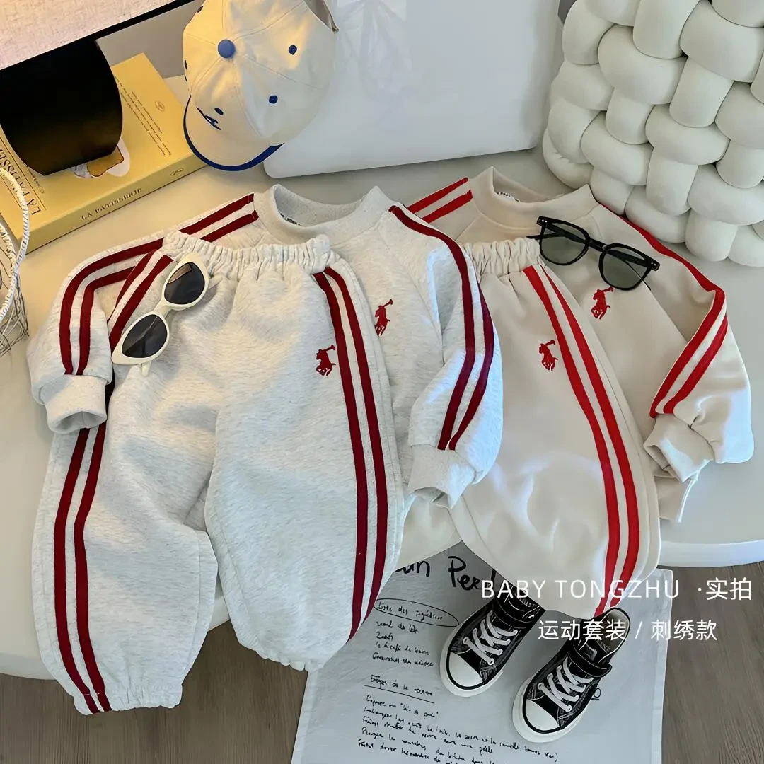 儿童卫衣套装春秋季长袖长裤男女童韩版洋气中大童运动两件套童装
