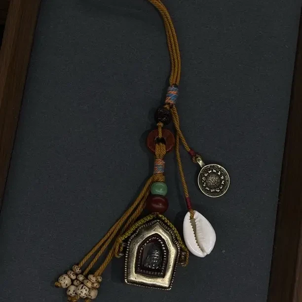 黄铜吊坠 藏式挂件 民族风包包吊坠挂件 诺布原创手作