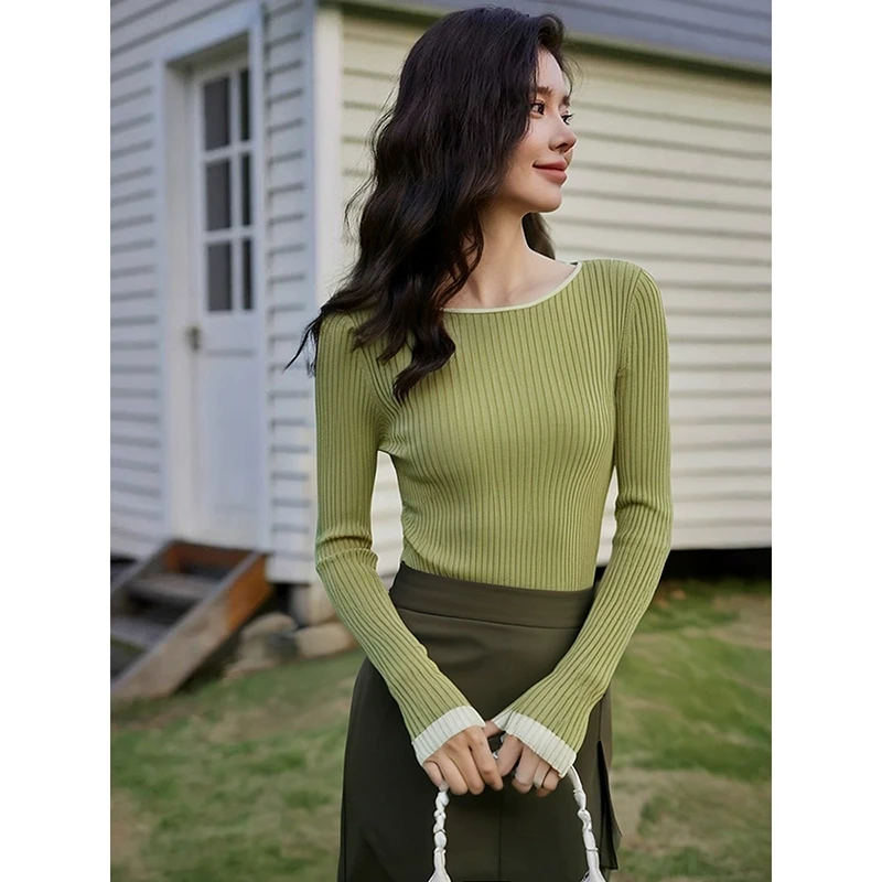 43442【N系列】开叉气质针织衫M41AM110