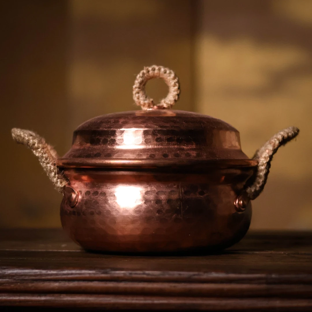 【宽窄】16cm普通锤纹砂锅缠麻绳（麦棠0028）