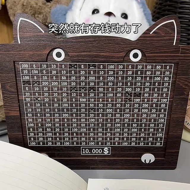 存钱罐2025年新款只进不出新型划数字情侣一万元计划大容量储蓄罐