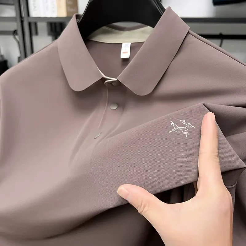 奥莱折扣鸟家款半袖POLO衫2025夏季新款商务休闲垂感短袖t恤男士
