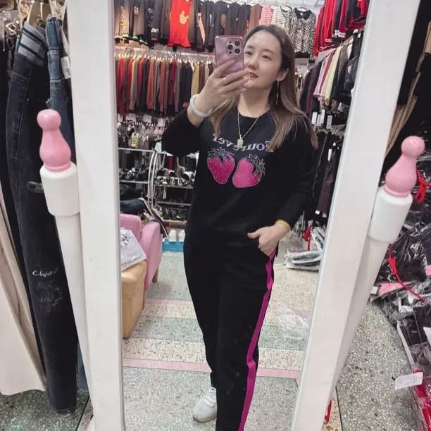 女士长袖运动休闲套装时尚宽松潮流秋冬款