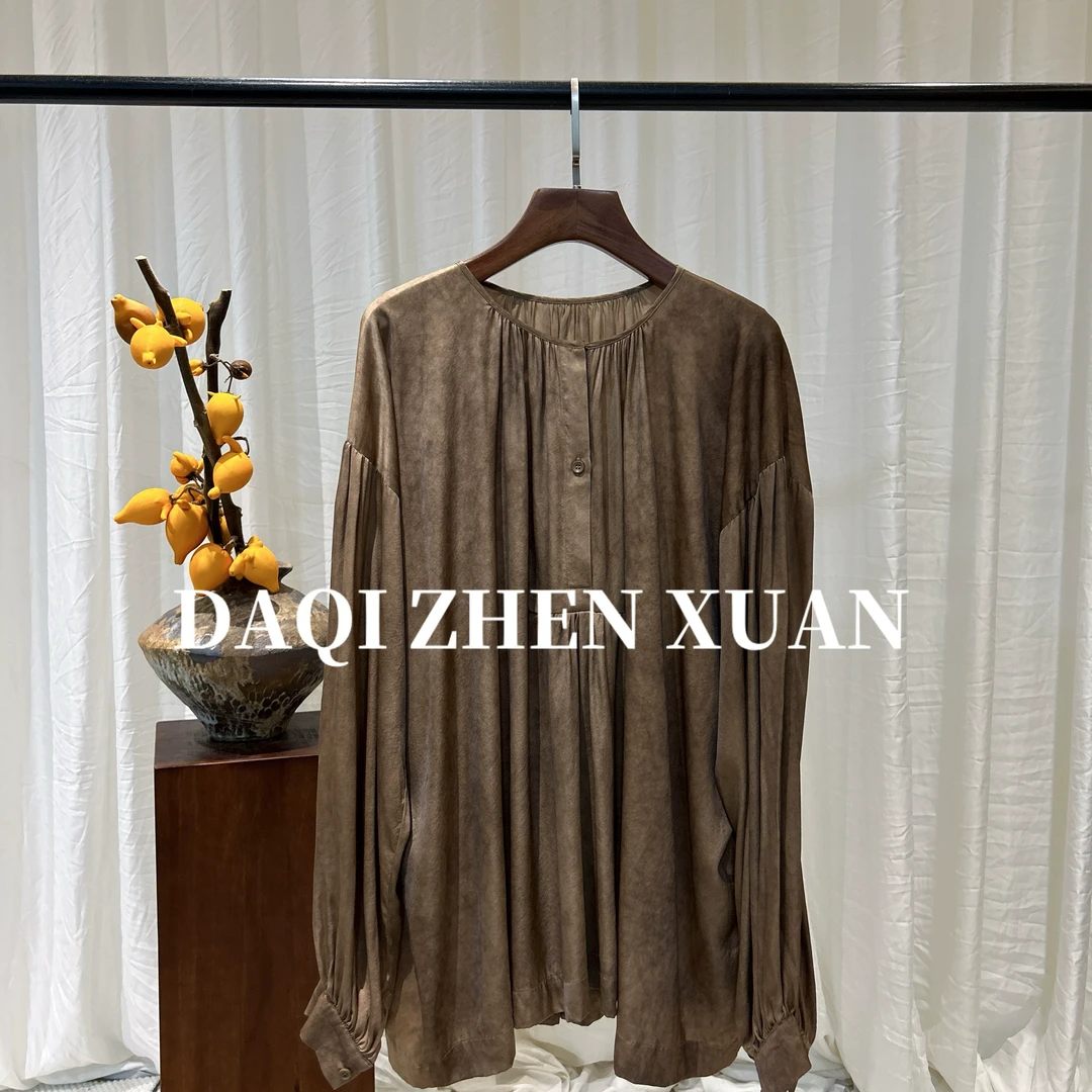 【大齐甄选】时尚百搭极简脏染衬衫25-92077