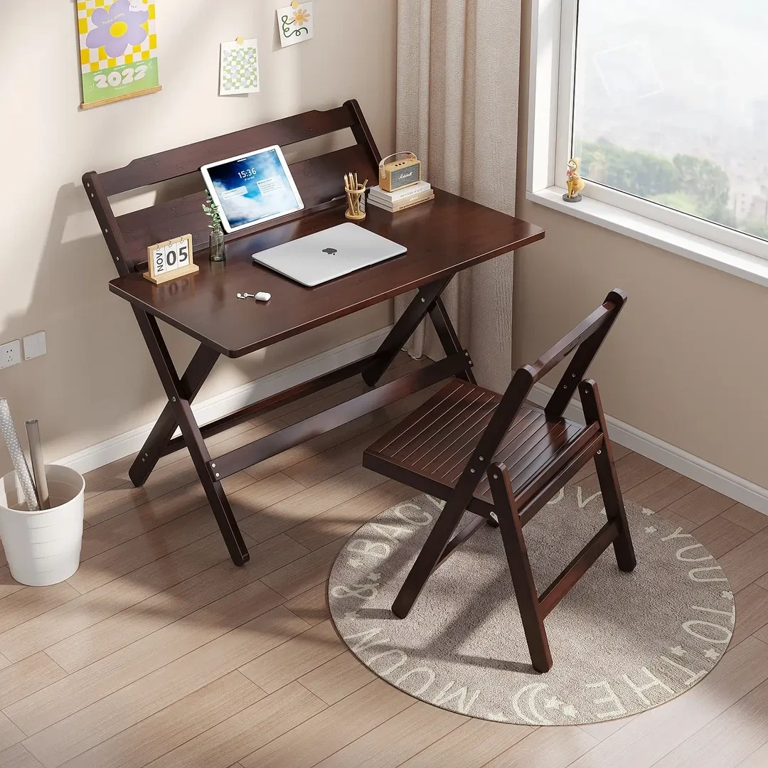 可折叠电脑桌书桌客厅儿童学习桌写字课桌小学生坐姿矫正家用卧室