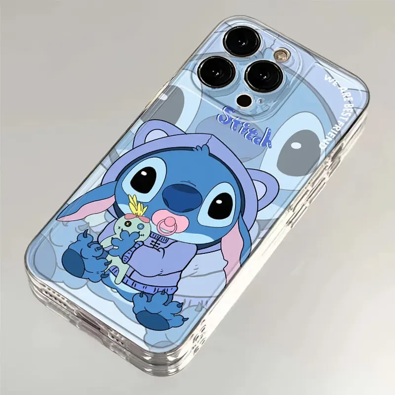 适用情侣可爱史迪iphone16苹果15手机壳小米OPPO华为VIVO荣耀一加