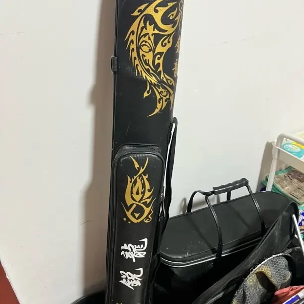 超轻多功能鱼竿包5米双层硬壳伞包加厚PU大容量便携渔具包