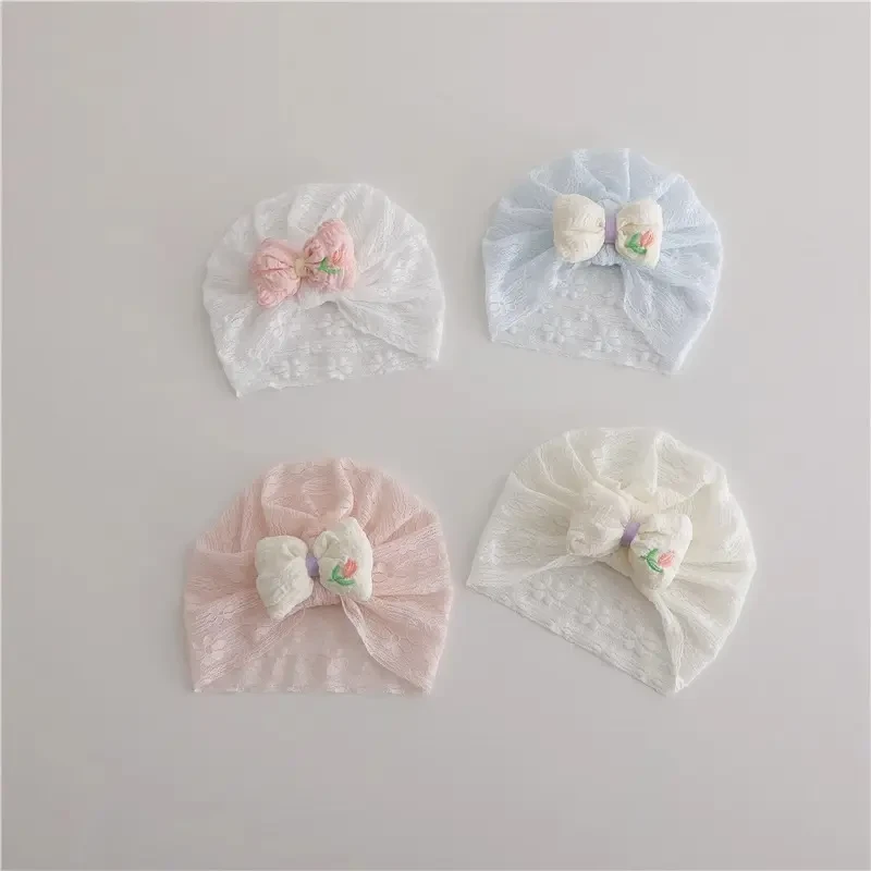 婴儿帽子春夏季薄款新生儿胎帽男女宝宝套头帽0-6月初生儿囟门帽
