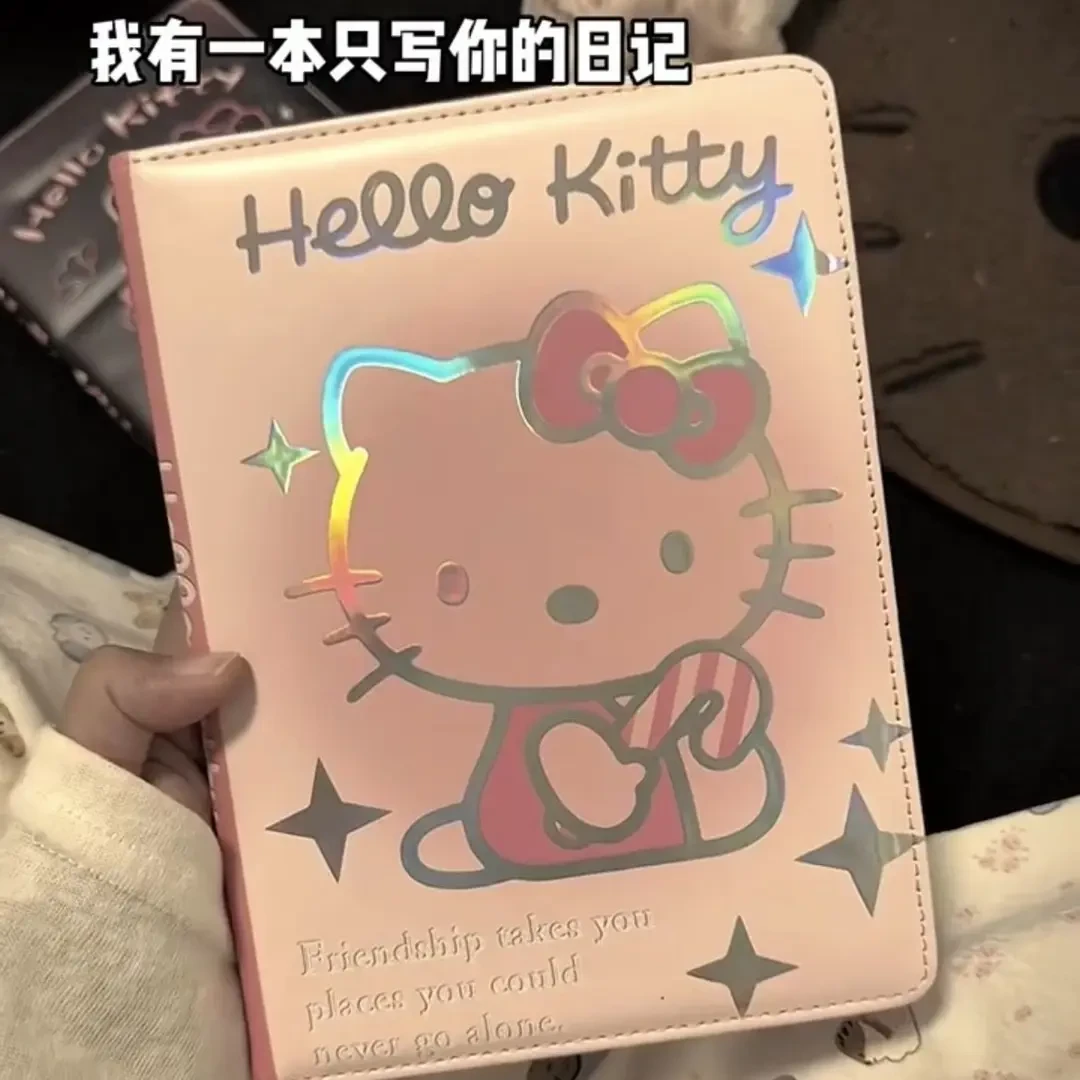 HelloKitty笔记本高颜值可爱凯蒂猫日记本学生本子记事本彩页加厚
