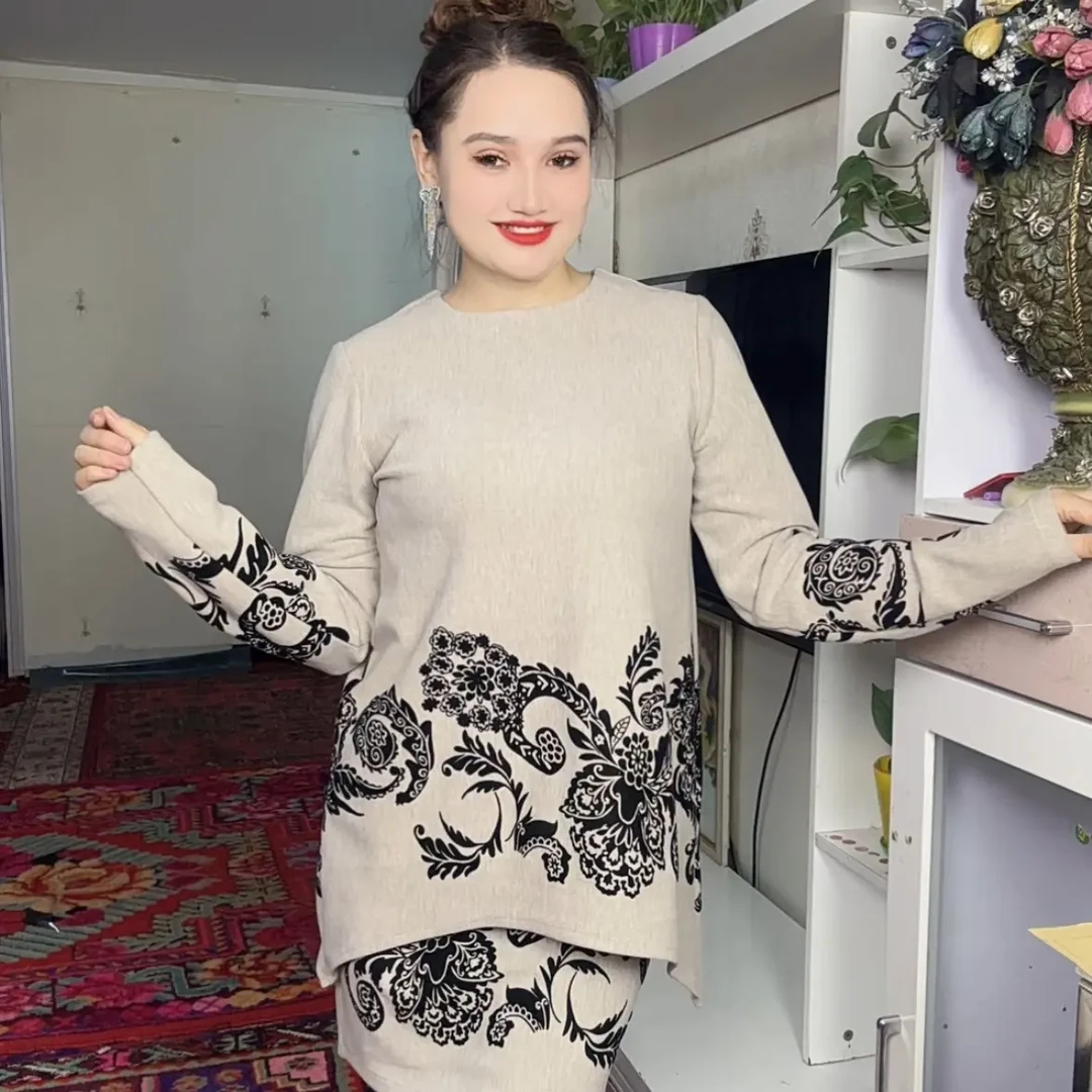 新款女装两件套时尚休闲气质通勤百搭韩版套装网红