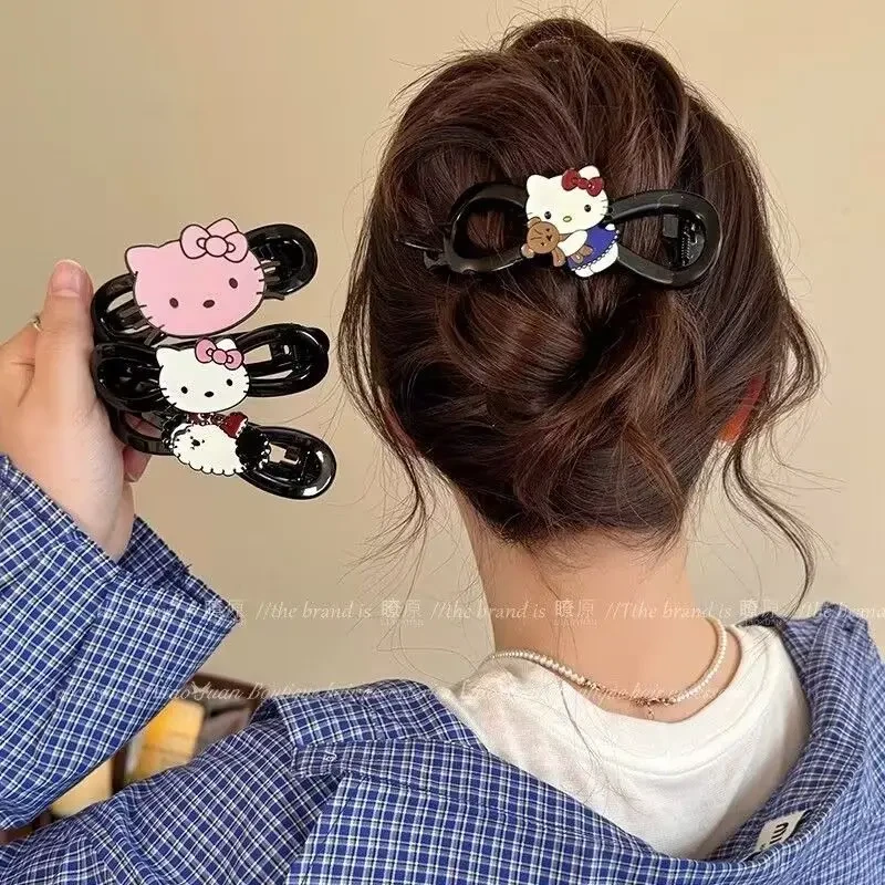 萌物主义~可爱扭扭发夹女后脑勺盘发一字夹子头饰2025新款高级感