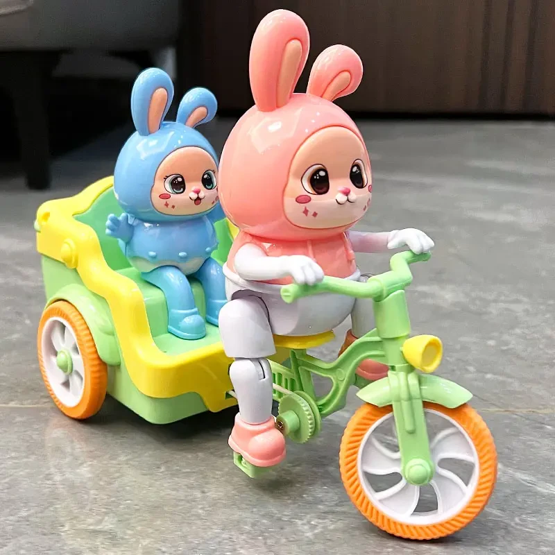 儿童电动小兔子瞪三轮车玩具男女孩1-2周岁婴儿有声会动益智早教0