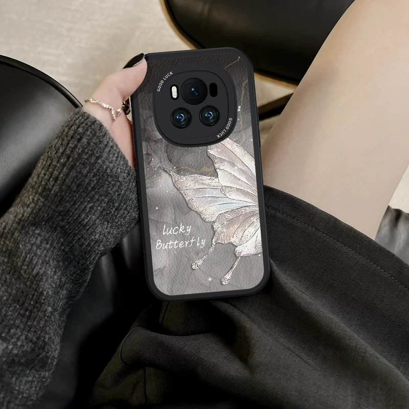 适用华为荣耀Magic7手机壳水墨蝴蝶Magic6Pro新款ins风Magic5全包