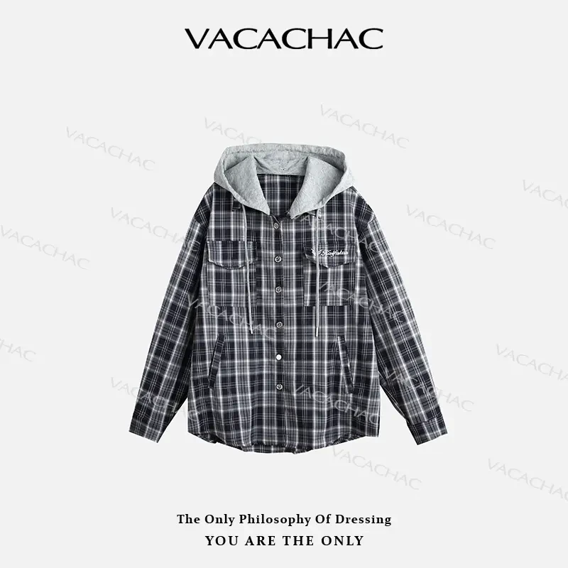 “蔚蓝格调”可拆卸帽宽松衬衫+N7146