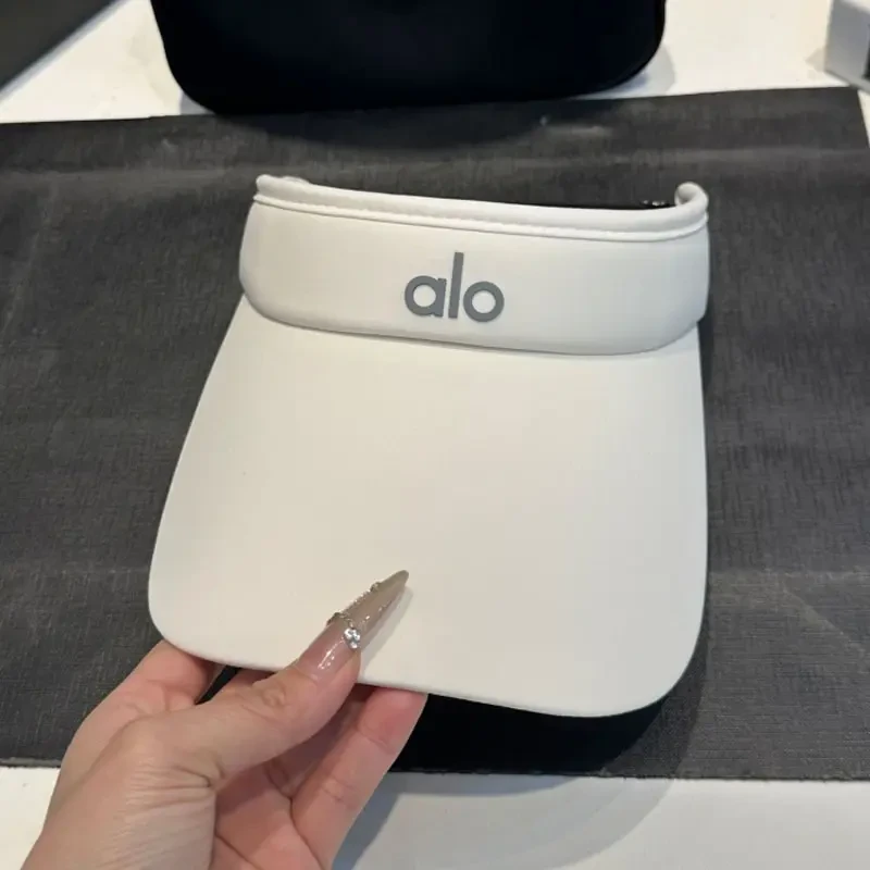 alo空顶遮阳帽防紫外线女士夏季百搭显脸小新款太阳帽出行防晒帽