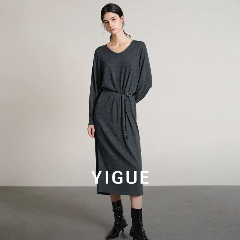亦谷连衣裙女装2025春季新款休闲宽松慵懒松弛感气质裙子G5CAL997