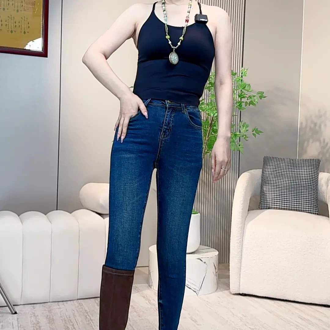 高腰提臀修身显瘦弹力小脚牛仔裤女秋冬百搭丰胯裤
