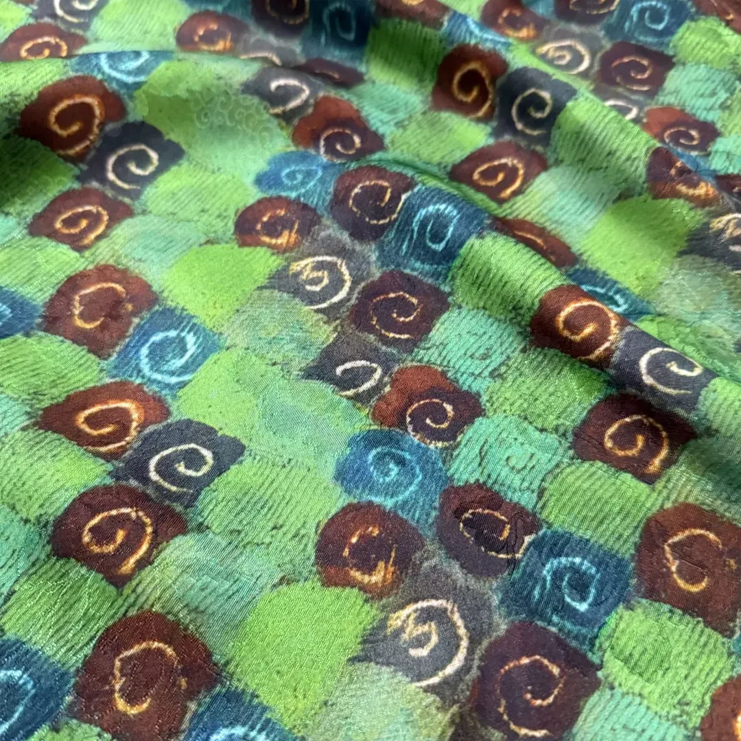 【叠云】人丝红云纱香云纱新中式时尚国风服装面料