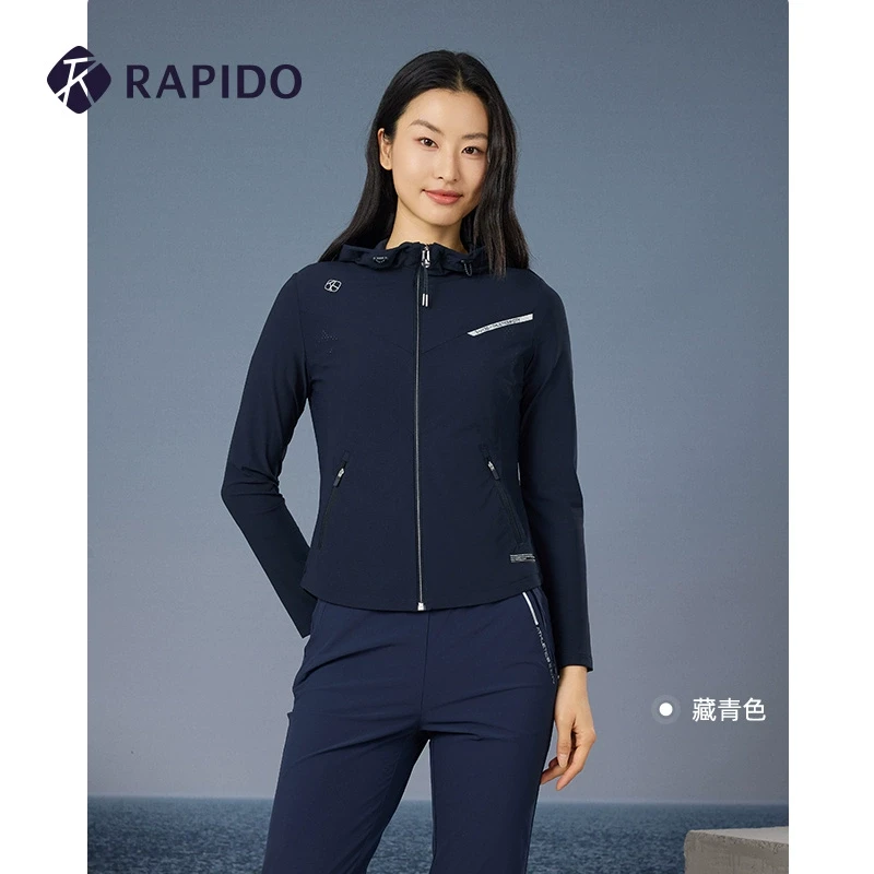 RAPIDO睿必度2025春夏新款女士星逸连帽套装夹克外套CP4376G12