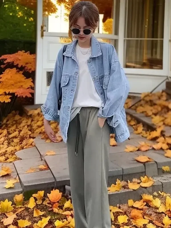 Q601菲菲惊喜社T恤上衣百搭韩版休闲裤子时尚宽松