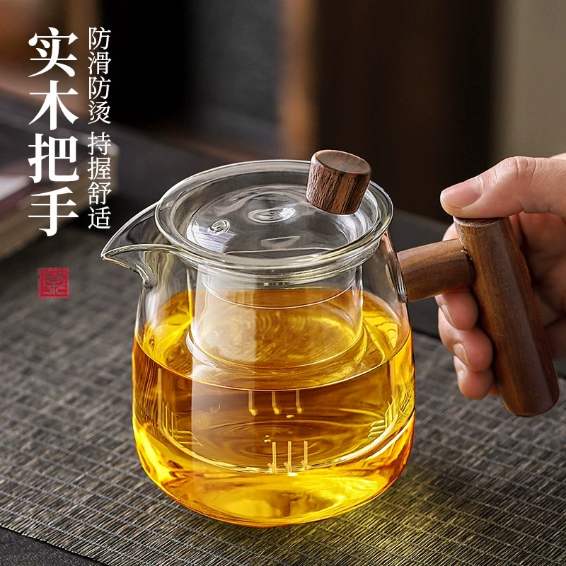 玻璃泡茶壶加厚耐热家用功夫茶具用茶水分离专用玻璃茶杯煮茶壶
