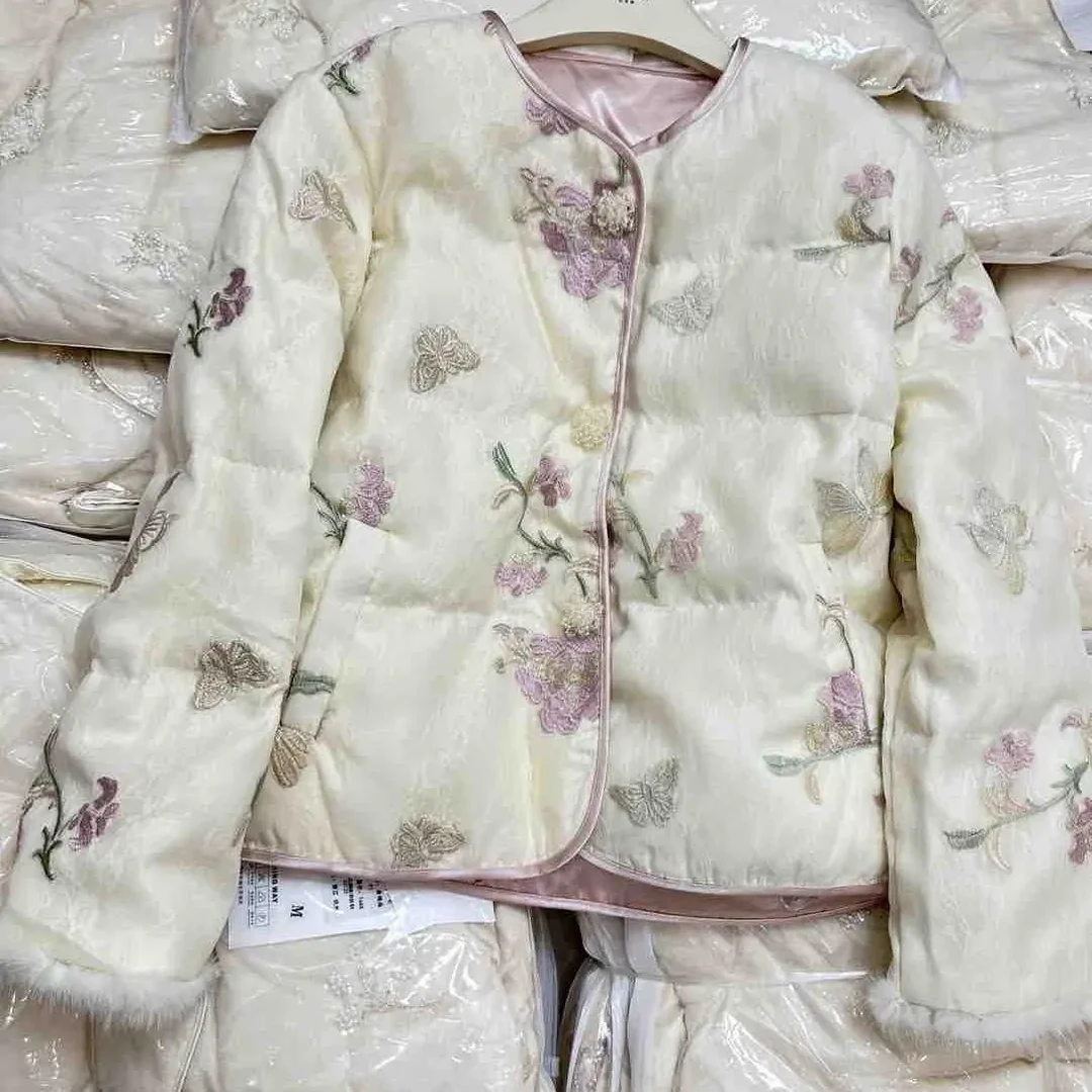 千金风单排扣常规款优等品碎花时尚印花唐装