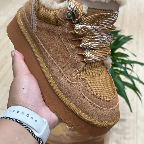 高帮防滑保暖成人雪地靴女鞋时尚雪地靴低帮女宝冬季