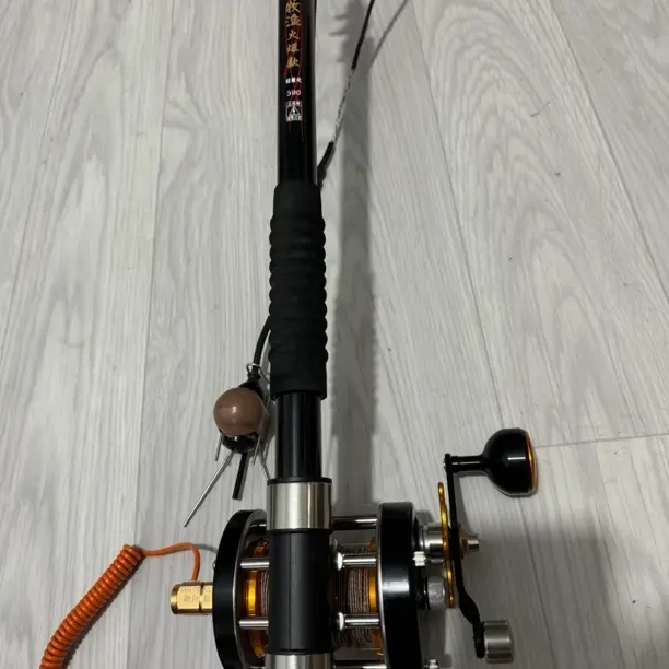 明洋10000轮 4.3超清屏 感温感深头 1.6皮线钓鱼套装