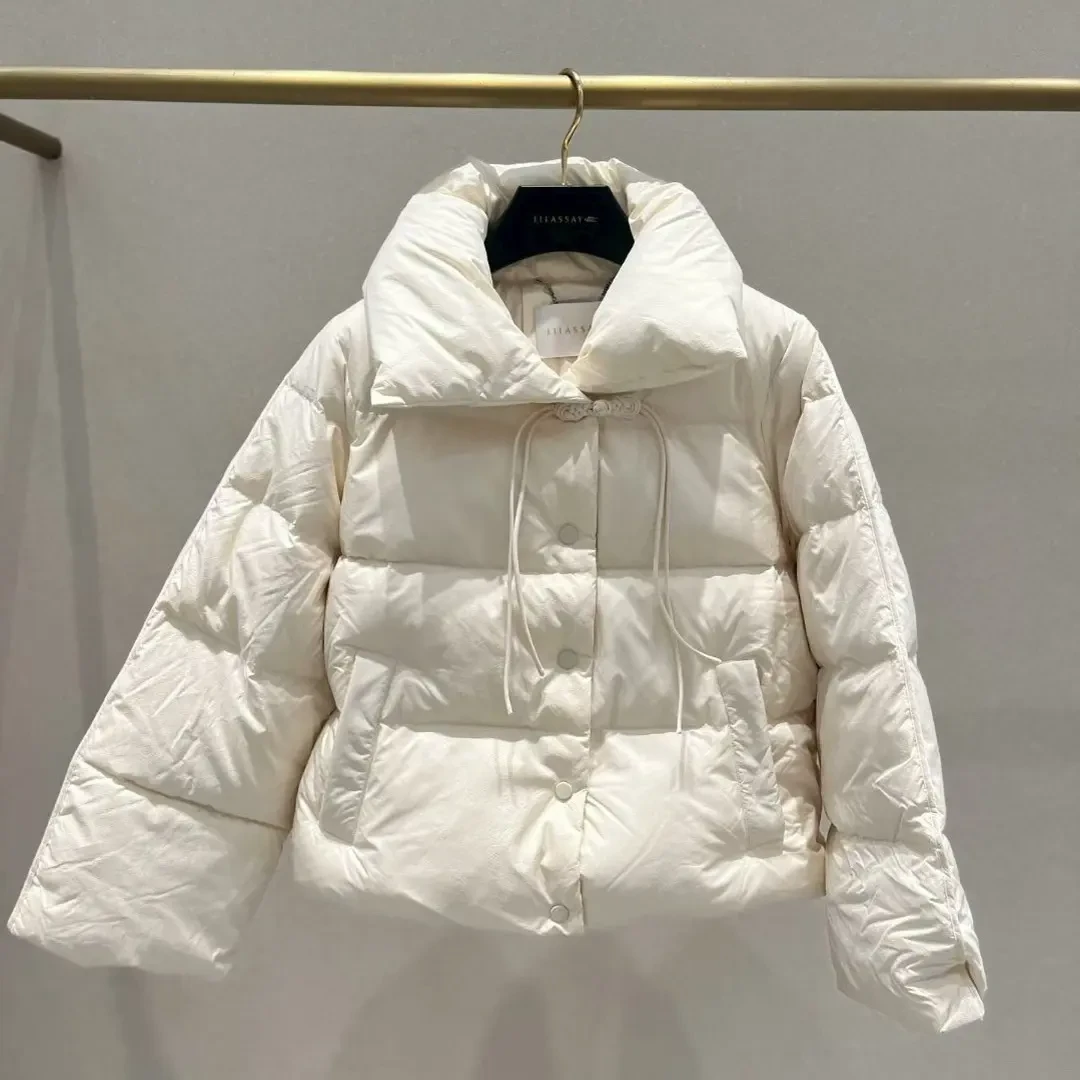 歌L思  24年全标大货 米白色羽绒服