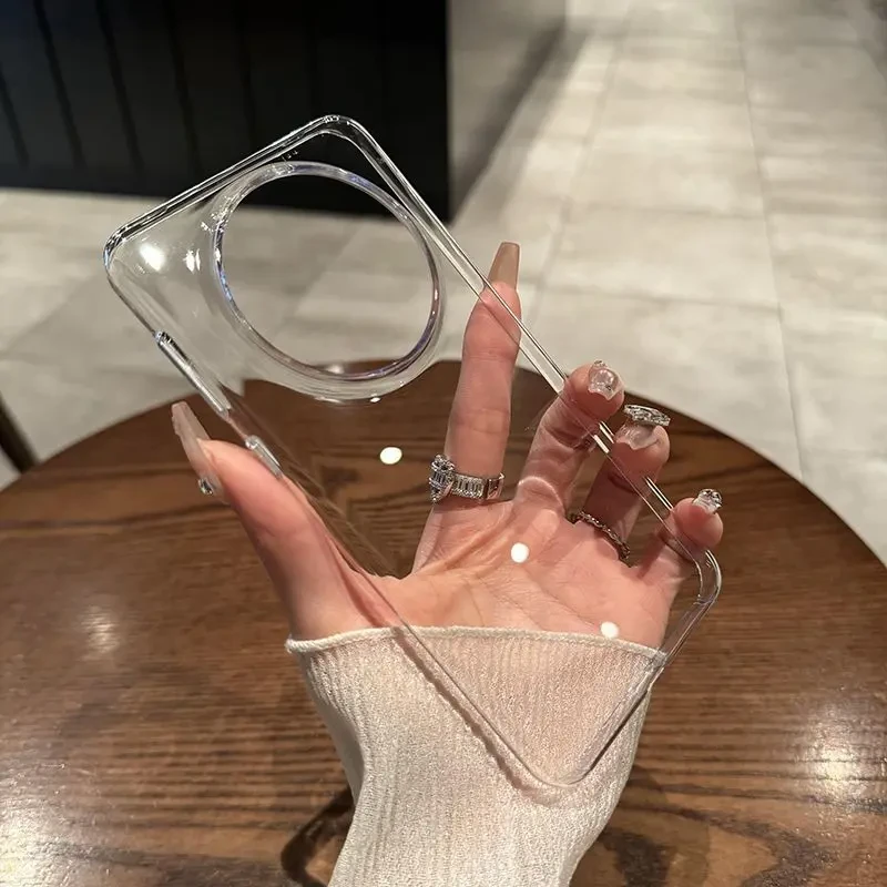 适用于mate60不发黄透明硬壳华为Mate60pro手机壳适用mate60简