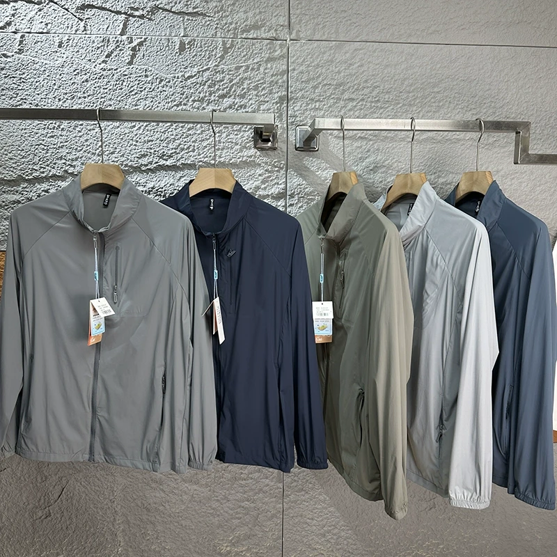 冷感防晒！商务休闲系列！夏季户外轻薄透气休闲立领防晒皮肤衣男