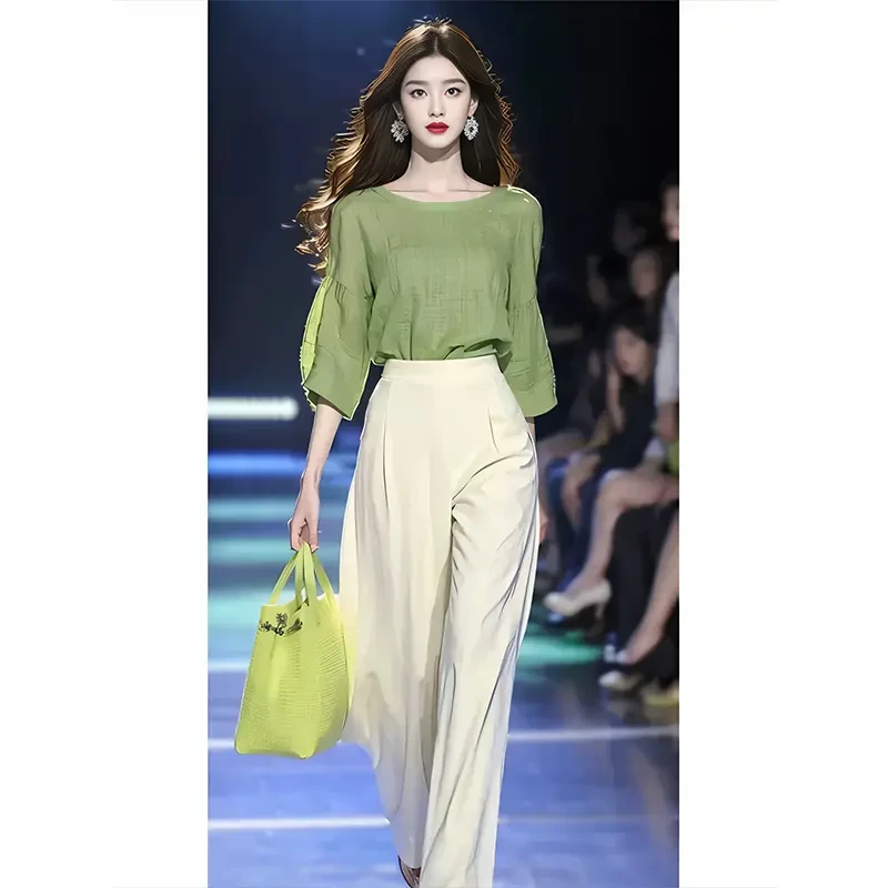 JY#【单/套装】时尚套装冷淡系气质女神范夏季休闲两件套装