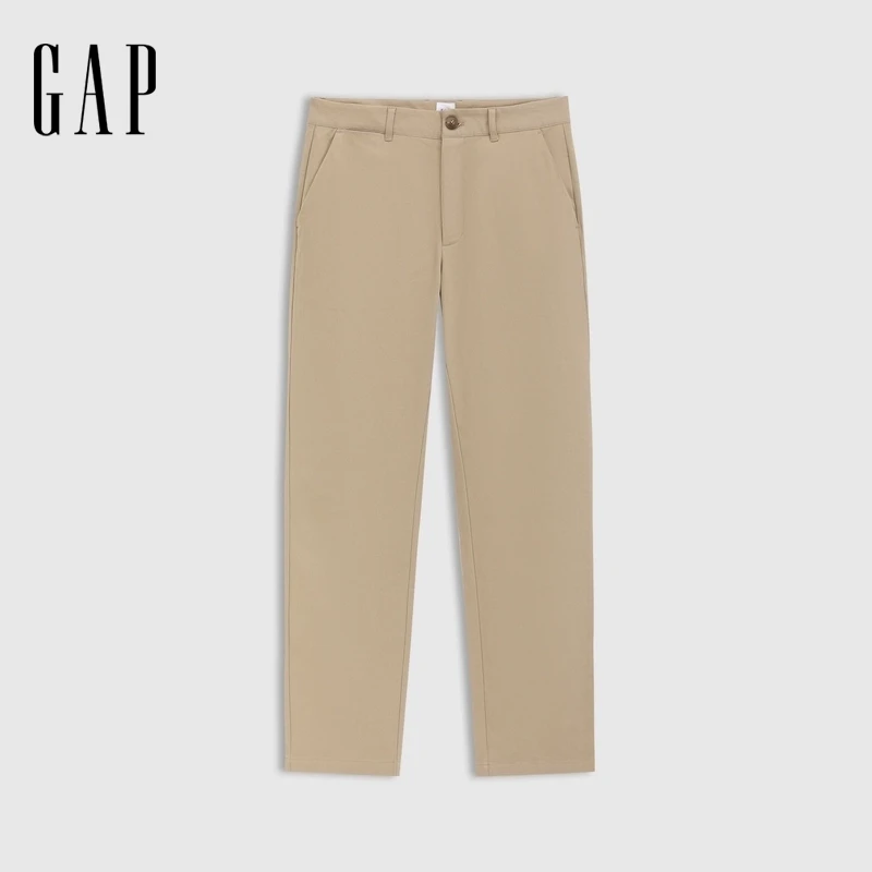 男装2025春季新款基础款直筒卡其裤百搭简约风休闲长裤723811