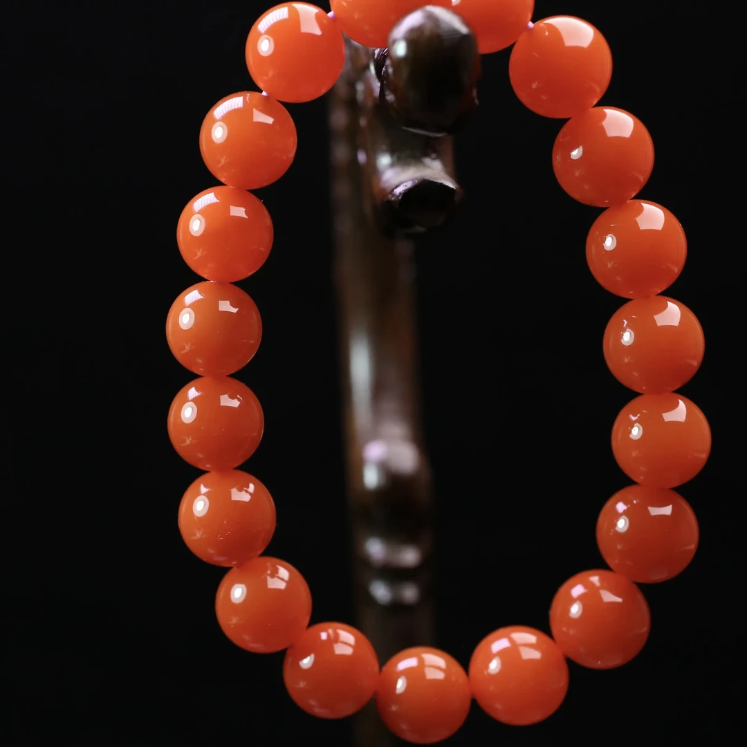 天然原矿无胶保山南红大陷坝10+手串