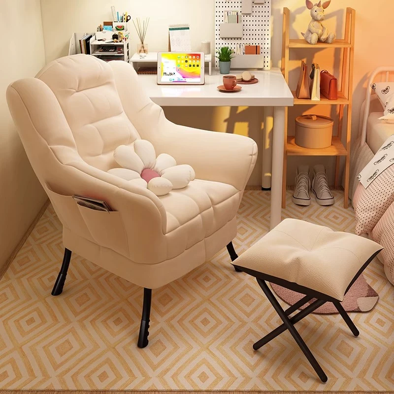 懒人沙发单人椅子大学生宿舍电脑椅网红阳台小沙发软卧室靠背躺椅