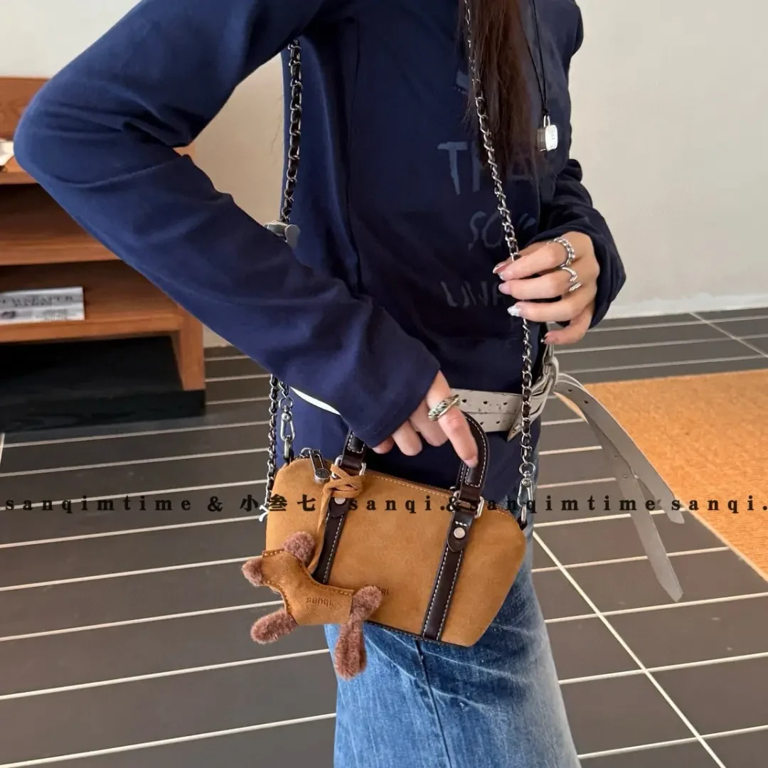 防刮拉链单根耐磨纯色通勤斜挎包休闲手机包斜跨包