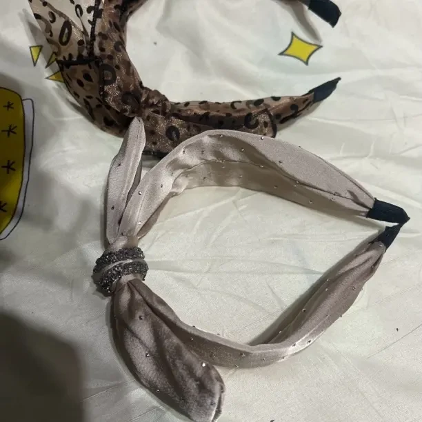 复古法式风水钻蝴蝶结发箍增高颅顶时尚百搭头饰