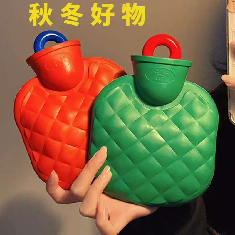 热水袋注水毛绒防爆暖水袋冬天女生用敷肚子暖被窝大号小号暖手宝