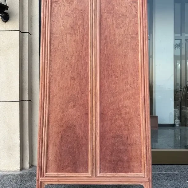 大果紫檀圆角柜对开门整装玄关柜客厅中式禅意收纳