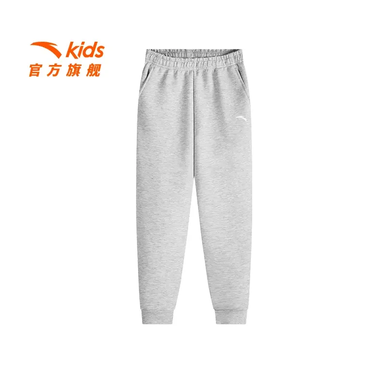 安踏男女童2025年新款男大童时尚百搭柔软亲肤运动长裤372517702
