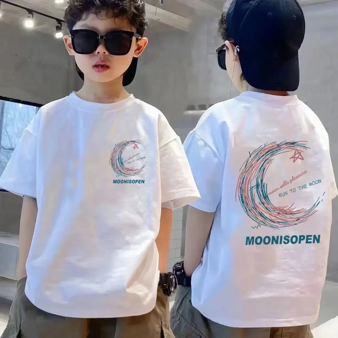 童装儿童短袖T恤夏季新款纯棉短袖帅气男孩男童t恤半袖印花上衣潮